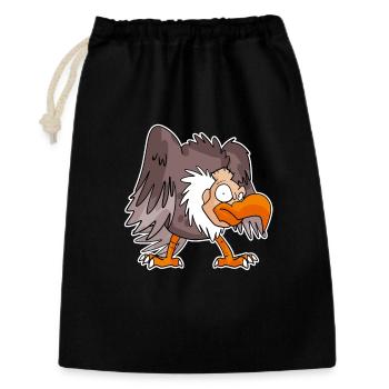 Vautour - Sac cadeau 30 x 45 cm - noir - Devant