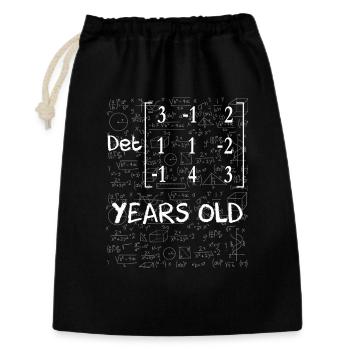 44th birthday 44 years matrix determinant - Gift Bag 30 x 45 cm - black - Front