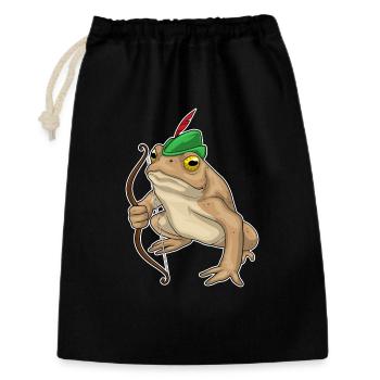 Arc de grenouille Archer - Sac cadeau 30 x 45 cm - noir - Devant