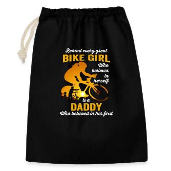 Bike Girl - Gift Bag 30 x 45 cm - black - Front