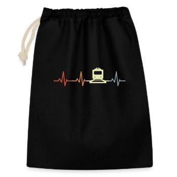 Trains ECG palpitations - Gift Bag 30 x 45 cm - black - Front