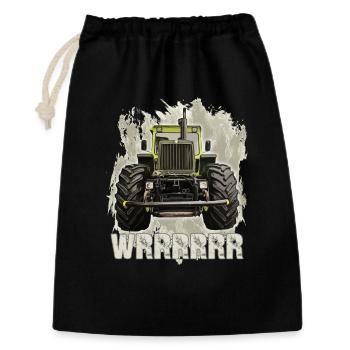 MB trac wrrrrrr - Geschenkbeutel aus Baumwolle (30 x 45 cm) - Schwarz - Vorne