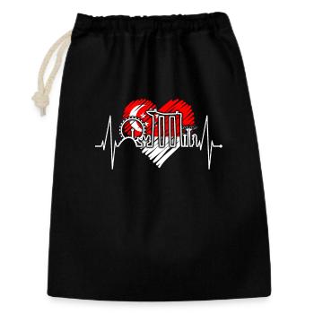 Singapore Skyline Heartbeat Asia I Love Singapore - Gift Bag 30 x 45 cm - black - Front