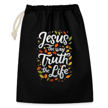 Vérité de la Voie de Jésus - Sac cadeau 30 x 45 cm - noir - Devant