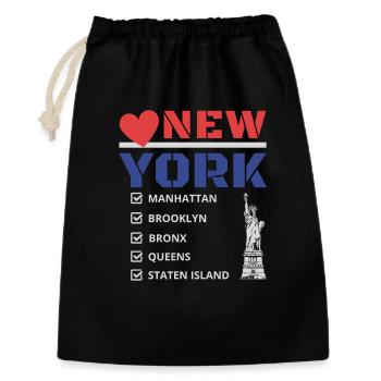 New York City Five Boroughs Love New York Bronx - Gift Bag 30 x 45 cm - black - Front