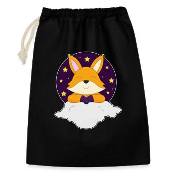 Nuages de renard - Sac cadeau 30 x 45 cm - noir - Devant