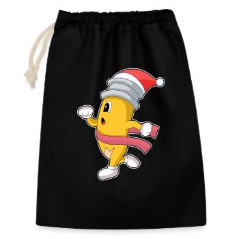Pencil Christmas Jogging - Gift Bag 30 x 45 cm - black - Front