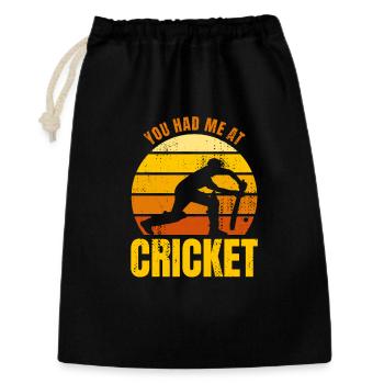 You Had Me At Cricket - Gift Bag 30 x 45 cm - black - Front