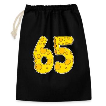65 years of Lustig Käse - Gift Bag 30 x 45 cm - black - Front