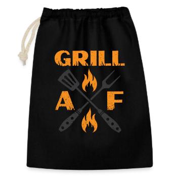 Grill AF - Gift Bag 30 x 45 cm - black - Front