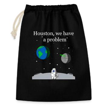 Houston We Have a Problem - Gift Bag 30 x 45 cm - black - Front