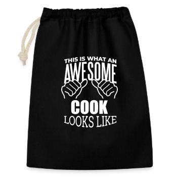 Cooking - Gift Bag 30 x 45 cm - black - Front