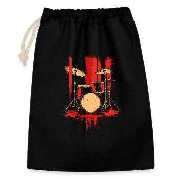 Trapset Retro Style - Geschenkbeutel aus Baumwolle (30 x 45 cm) - Schwarz - Vorne