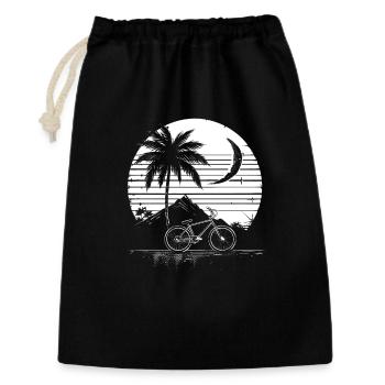 Dessin VTT - Sac cadeau 30 x 45 cm - noir - Devant