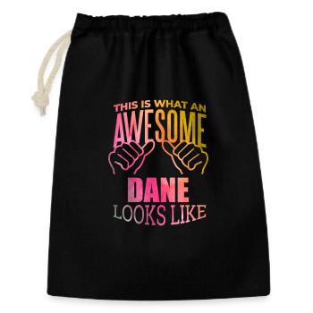 Danemark - Sac cadeau 30 x 45 cm - noir - Devant