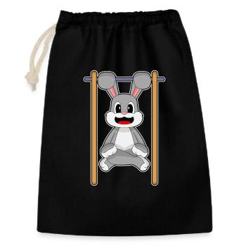 Bunny Bodybuilder Pull-ups Bodybuilding - Gift Bag 30 x 45 cm - black - Front