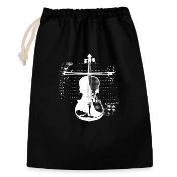 Violin player - Gift Bag 30 x 45 cm - black - Front
