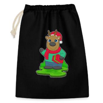 Forfait Noël renne - Sac cadeau 30 x 45 cm - noir - Devant