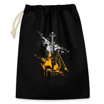 Graffiti de violon - Sac cadeau 30 x 45 cm - noir - Devant