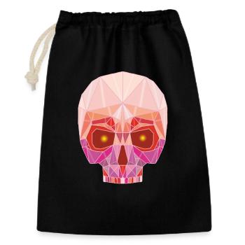 Tête de mort rubis - Sac cadeau 30 x 45 cm - noir - Devant