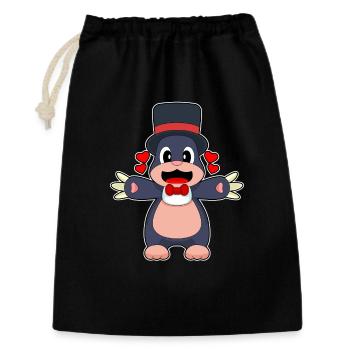 Mole Groom Top Hat Wedding - Gift Bag 30 x 45 cm - black - Front