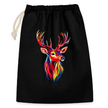 Deer, Antlers, Hunting, Deer, Reindeer, Red Deer, Hunter - Gift Bag 30 x 45 cm - black - Front