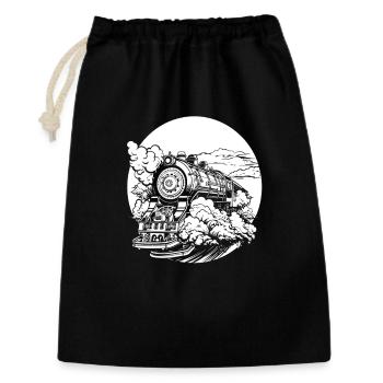 Train - Gift Bag 30 x 45 cm - black - Front