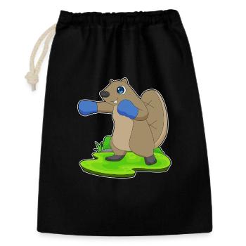 Beaver Boxer Gants de boxe Boxe - Sac cadeau 30 x 45 cm - noir - Devant