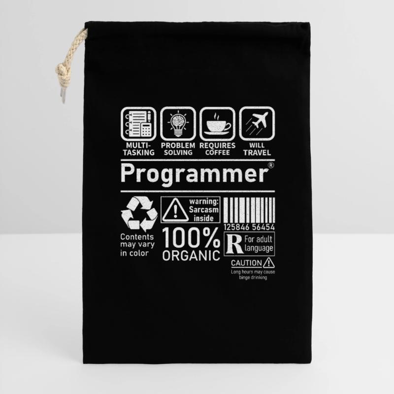 Programmeur multitâche, la résolution de problèmes nécessite Sac cadeau 30 x 45 cm