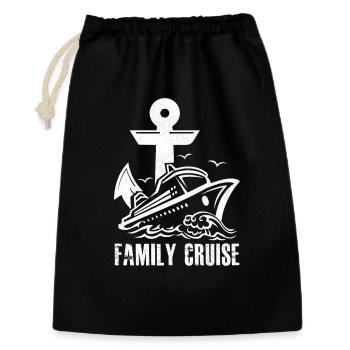 Family cruise - Gift Bag 30 x 45 cm - black - Front