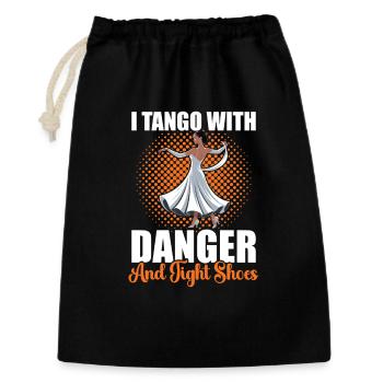 Tango Dance Shoes Ballroom Dance School - Gift Bag 30 x 45 cm - black - Front