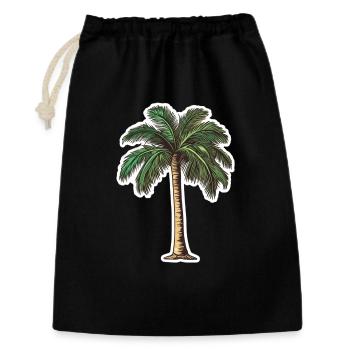 Palm tree - Gift Bag 30 x 45 cm - black - Front