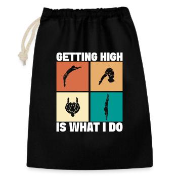 Diving diving board - Gift Bag 30 x 45 cm - black - Front