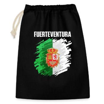 Conception du drapeau de Fuerteventura - Sac cadeau 30 x 45 cm - noir - Devant