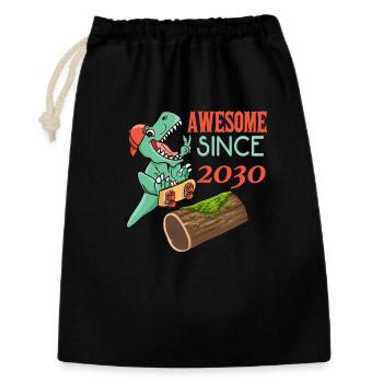 Dino Skater Birthday 2030 - Gift Bag 30 x 45 cm - black - Front