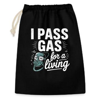 Graphique motivant une infirmière - Sac cadeau 30 x 45 cm - noir - Devant