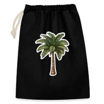 Palm tree - Gift Bag 30 x 45 cm - black - Front