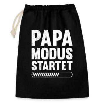 Bientôt papa, le mode papa démarre Drôle - Sac cadeau 30 x 45 cm - noir - Devant