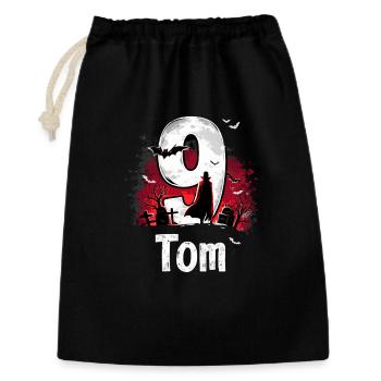 Halloween Scary Ghost Night Design - Gift Bag 30 x 45 cm - black - Front