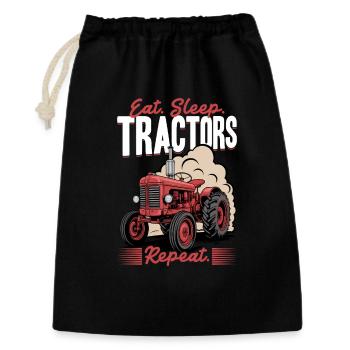 Tracteur Enfants Ferme Mode de vie - Sac cadeau 30 x 45 cm - noir - Devant