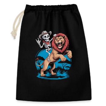 Lions and Skeleton Adventure Design - Gift Bag 30 x 45 cm - black - Front