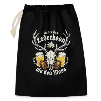 Lieber koa Lederhosen als koa Mass - Gaudi - Gift Bag 30 x 45 cm - black - Front