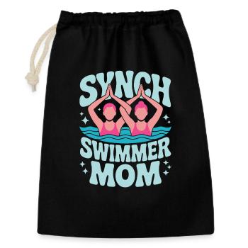 Synchronschwimmen Kunstschwimmen Wassersport - Geschenkbeutel aus Baumwolle (30 x 45 cm) - Schwarz - Vorne