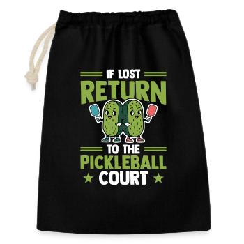 Pickleball Cucumber Combination Dinkball Outfit - Gift Bag 30 x 45 cm - black - Front