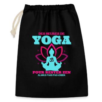 Yoga to Stay Zen Gift Woman Humor - Gift Bag 30 x 45 cm - black - Front