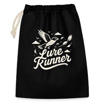 Falcon Lure Runner Falconry Birds Equipment - Gift Bag 30 x 45 cm - black - Front