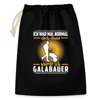 L’agriculteur paysagiste était un jardinier paysagiste normal - Sac cadeau 30 x 45 cm - noir - Devant