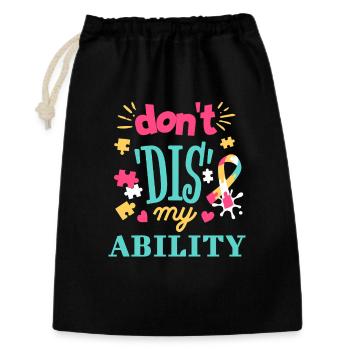 Acceptance instead of prejudice - Gift Bag 30 x 45 cm - black - Front
