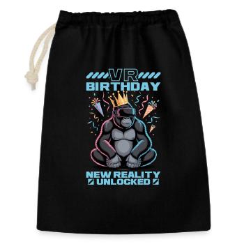 Anniversaire Gamer VR - Sac cadeau 30 x 45 cm - noir - Devant