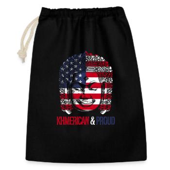 Cambodia Cambodian Khmerican & Proud - Gift Bag 30 x 45 cm - black - Front